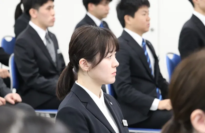 入社式の様子